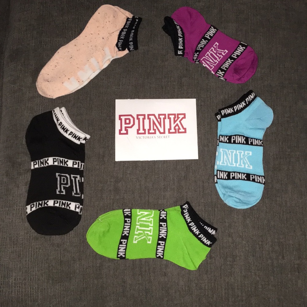 VS PINK - NWOT 5 Pairs of Ankle Socks NWOT